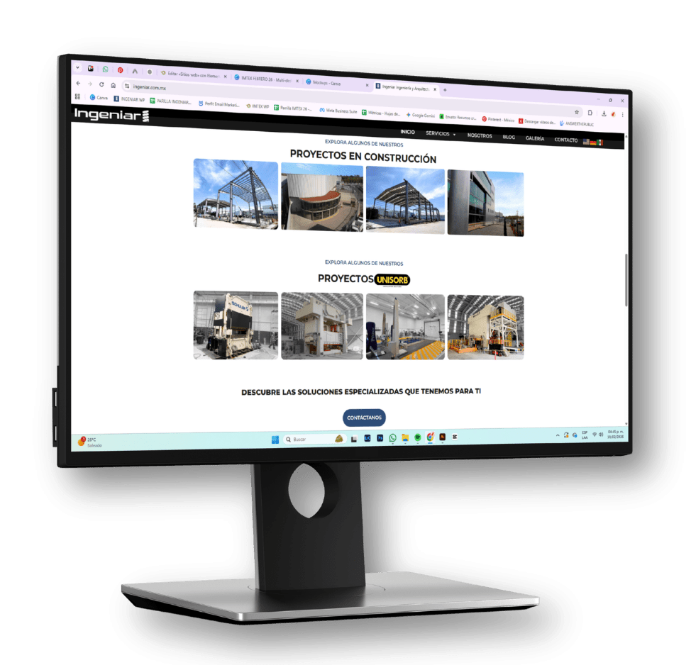 Video demostrativo de sitios web con diseño responsivo para agencias de publicidad, constructoras y servicios de lujo en dispositivos móviles.